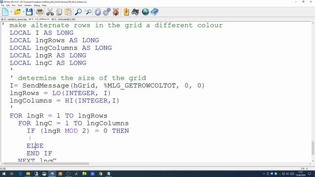 PowerBasic Windows compiler, 3rd Party Add-ons, MLG (My Little Grid) a custom grid control. Part 5 смотреть онлайн