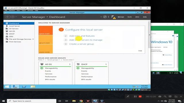 server 2012 and Windows 10 client network configuration смотреть онлайн
