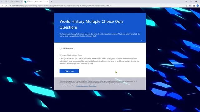 How to add a Countdown Timer in Microsoft Forms assignments смотреть онлайн