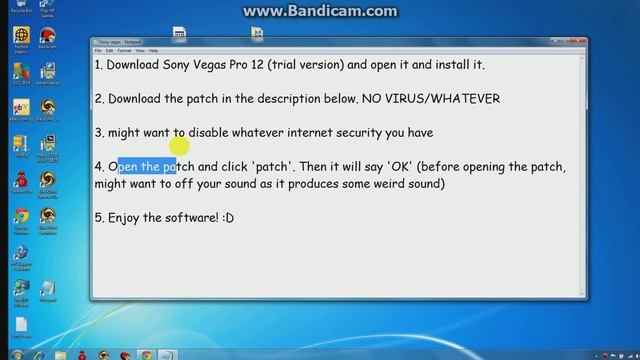 How to get Sony Vegas Pro 12 Full Version for free ! No Virus/survey смотреть онлайн