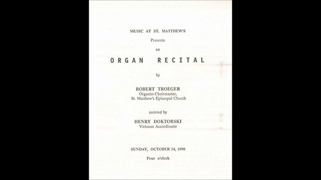 Handel Concerto with Accordion and Organ смотреть онлайн