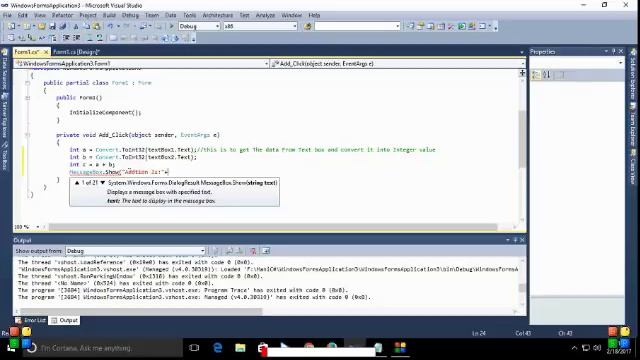 Sample Windows Application Using C# 2 смотреть онлайн