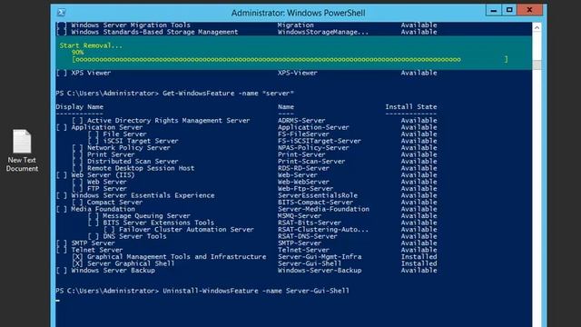 mcsa steps windows server 2012 & how to convert server Gui to core use power shell смотреть онлайн