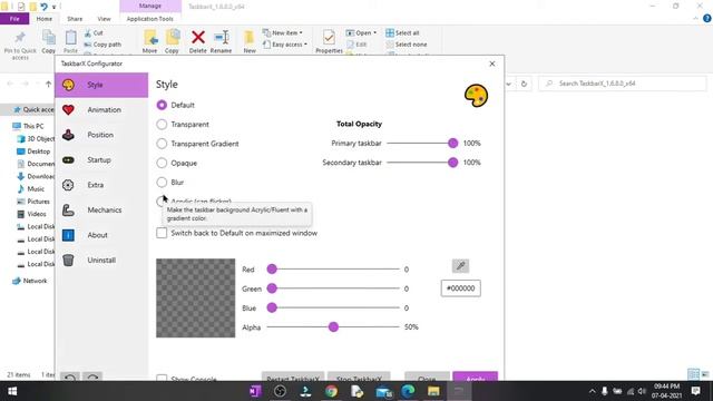 How to download transparent taskbar in pc | Windows 10 mai taskbar transparent kaise kare смотреть онлайн