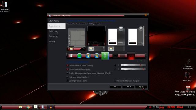 Windows 10 amazing theme Hardwired Red смотреть онлайн