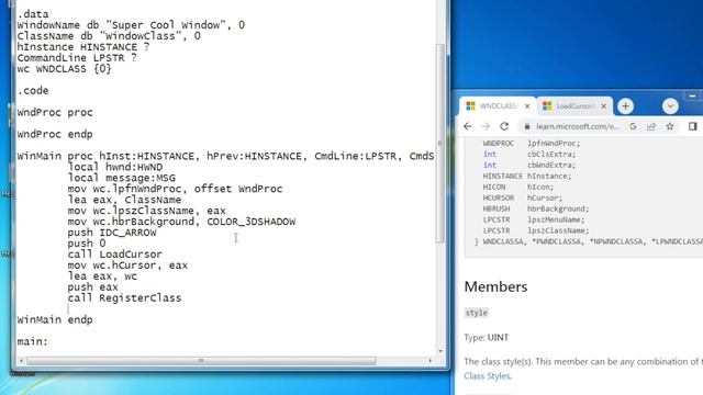 How to make a window in x86 assembly on windows (WINAPI) [CHECK PINNED COMMENT] смотреть онлайн