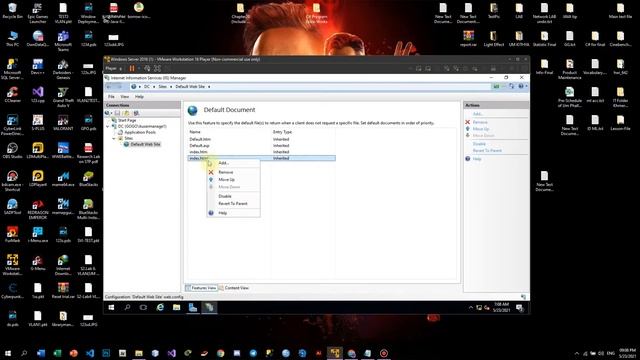 Installing Web Server using IIS in Windows Server 2016 смотреть онлайн