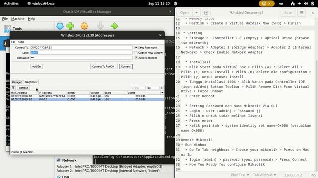 How to configure Mikrotik with Client Windows XP on VirtualBox смотреть онлайн