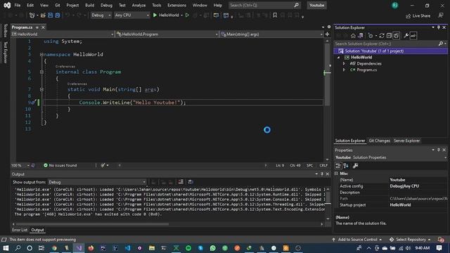 C# Hello World | C# 10 | .NET 6 | Bangla | Part 1 смотреть онлайн