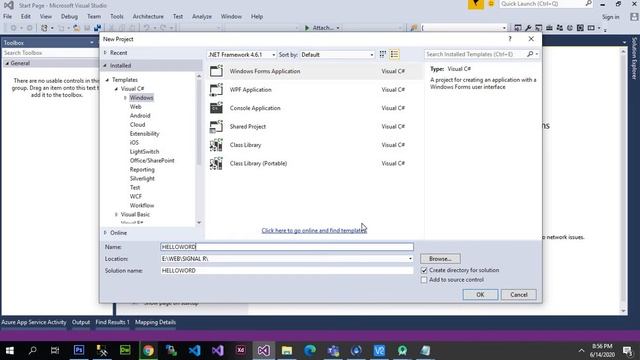 C# Windows Application Tutorial #1 Create First Project смотреть онлайн