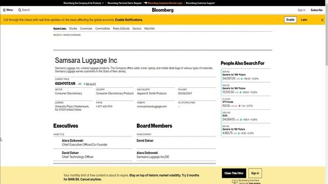 SAMSARA LUGGAGE STOCK UP 67% ON 275% REVENUE GROWTH: OTC STOCK ANALYSIS смотреть онлайн