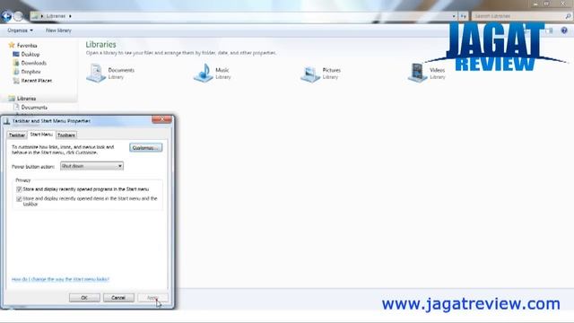 Windows 7 - List Button on Start Menu смотреть онлайн