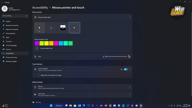 How To Change Mouse Pointer Color On Windows 11 смотреть онлайн