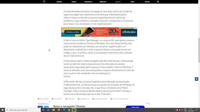 FALHA CRÍTICA NO WINDOWS 10, VULNERABILIDADE "ZERO-DAY" - FIQUE ATENTO!!! смотреть онлайн