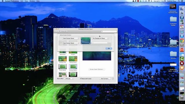 Mac Tip: Start Screen Saver Using "Hot Corners" смотреть онлайн