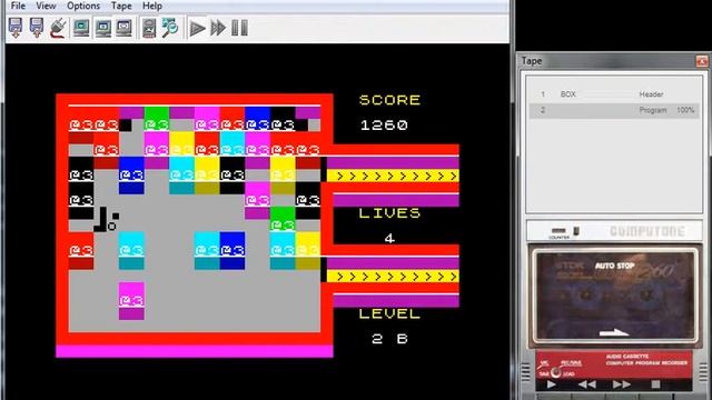 Box - ZX Spectrum - emulador SpectrumAnyWhere 1.1 - testeado Windows 7 x64 смотреть онлайн