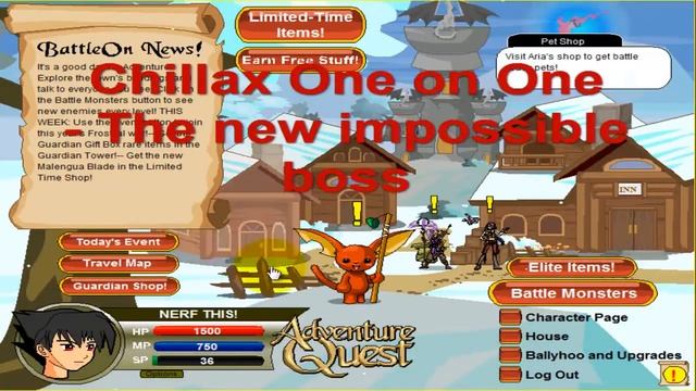 Adventure Quest Chillax One on One - Frostval 2011 Impossible Boss смотреть онлайн