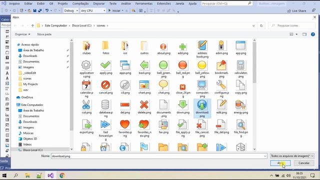 Redimensionar imagens de botões (Button) em aplicação Windows Forms em C# ou VB.Net. Visual Studio смотреть онлайн