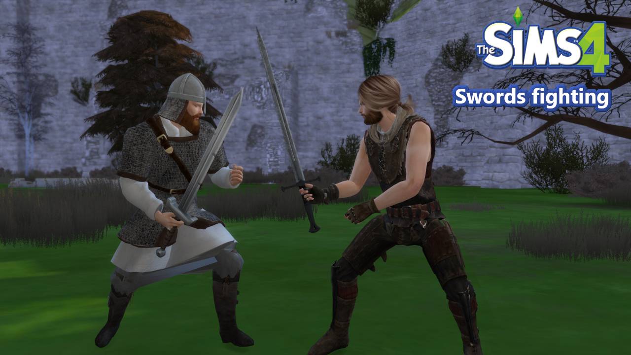 The Sims 4 Swords Fighting Animations #4 - Download смотреть онлайн