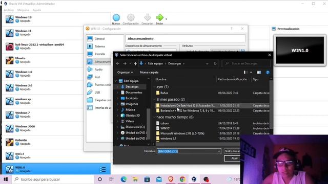 Instalacion de WIndows 1.0 VirtualBox смотреть онлайн