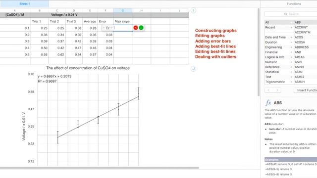 Graphing using Mac OSX Numbers смотреть онлайн