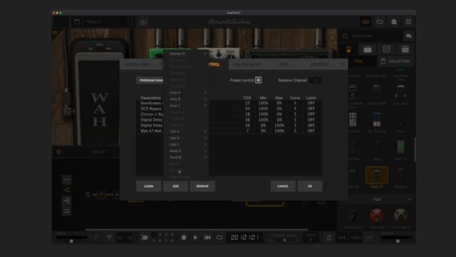 Using Amplitube 5 With The PACER MIDI Foot Controller – Nektar Pacer Tutorial