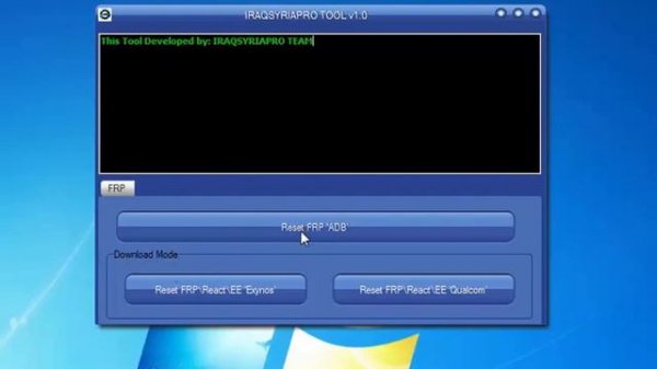 IRAQ SYRIA PRO TOOL Latest Version Reset FRP IN ADB MODE & DOWNLOAD MODE EXYNOS/QUALCOMM