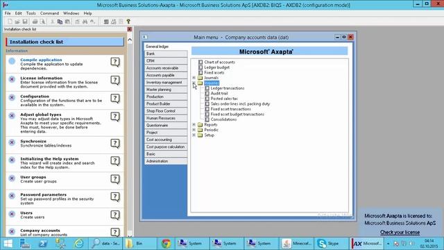 Axapta 3.0 SP3 on Windows 2012 Test смотреть онлайн