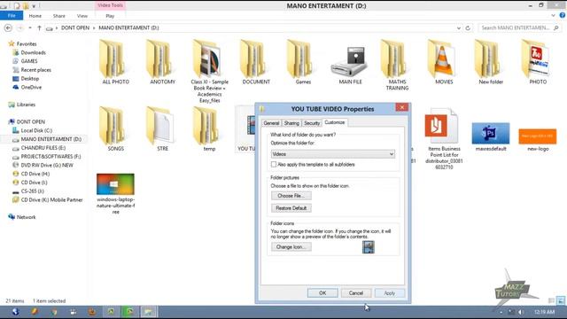HOW TO CUSTOMZE YOUR ICON IN WINDOWS 7, 8 , 8.1. смотреть онлайн