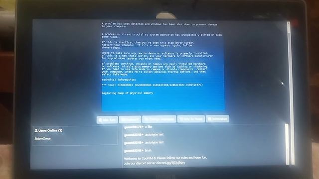 Windows Longhorn Build 3683 BSOD CollabVM смотреть онлайн