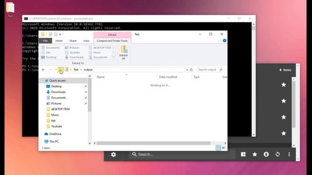Compress and Decompress files using command line in windows | batch script смотреть онлайн