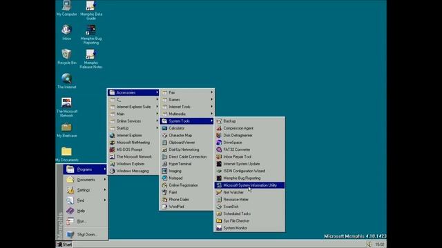 Обзор Windows Memphis Build 1423 смотреть онлайн