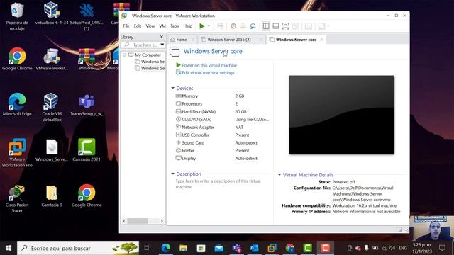 1.2 Instalación de Windows Server 2016 con Server Core смотреть онлайн