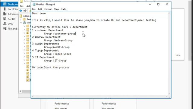 How to create username login windows server2016 OU Group смотреть онлайн