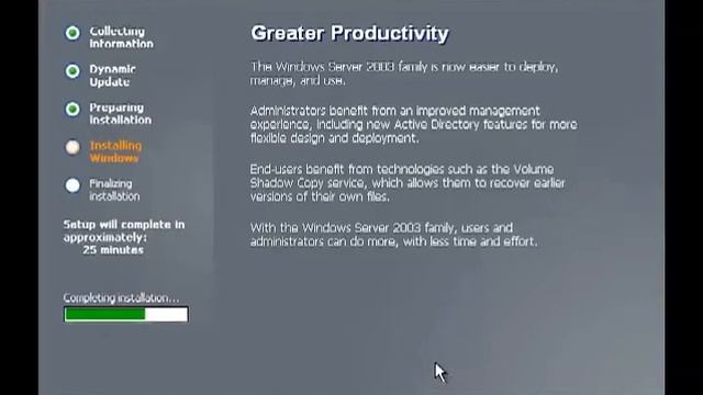 Windows Server 2003 Installation смотреть онлайн