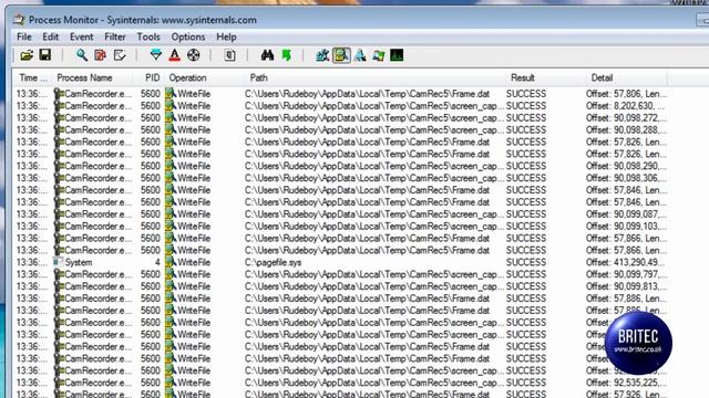 Troubleshoot Applications By Tracking and Recording Writes With ProcMon by Britec смотреть онлайн