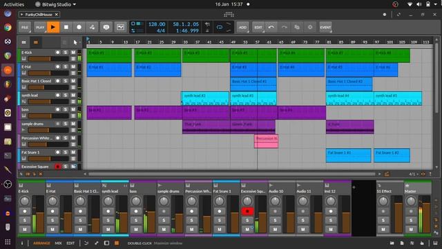 Bitwig Studio 4 Linux Song смотреть онлайн
