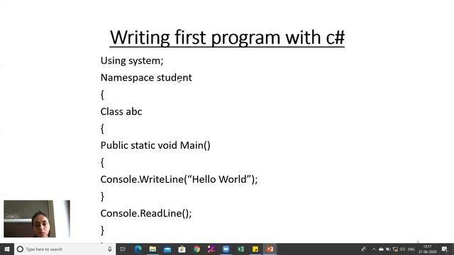 Lecture 3 Namespace,Writing program in c sharp,Input and output in console смотреть онлайн