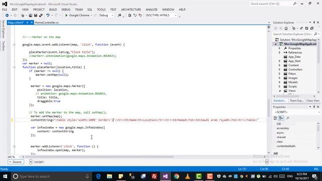 Info Windows on google map asp net mvc Tutorial 5 смотреть онлайн