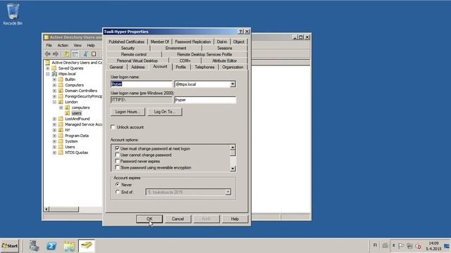 How to unlock a user in AD in Windows server 2008r2 смотреть онлайн