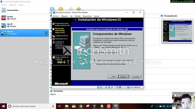 Como instalar Windows 98/Virtual Box смотреть онлайн