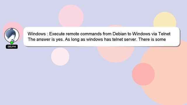 Windows : Execute remote commands from Debian to Windows via Telnet смотреть онлайн