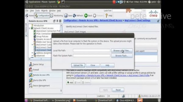 Linux The AnyConnect package on the secure gateway could not be located