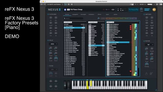 reFX Nexus 3 - Factory Presets[Piano] DEMO смотреть онлайн