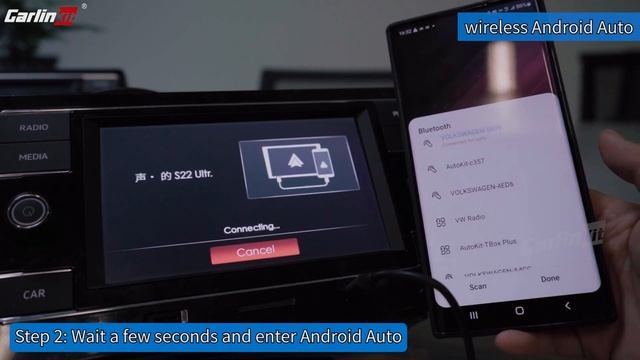 CarlinKit 4.0 | How to upgrade from wired Android Auto to wireless?-CP2A Connection Tutorial смотреть онлайн