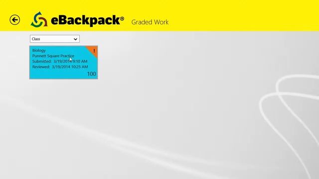 eBackpack Windows 8 App - Act As and Student Graded Work смотреть онлайн