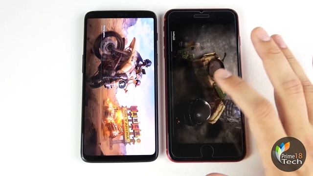 OnePlus 6 vs iPhone 8 Plus Speed Test смотреть онлайн