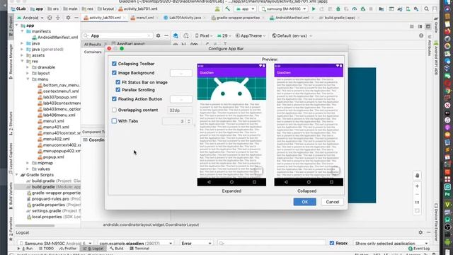 Giao diện Android - 7.5 - Kết hợp CoordinatorLayout và AppBarLayout trong Material Design Android смотреть онлайн