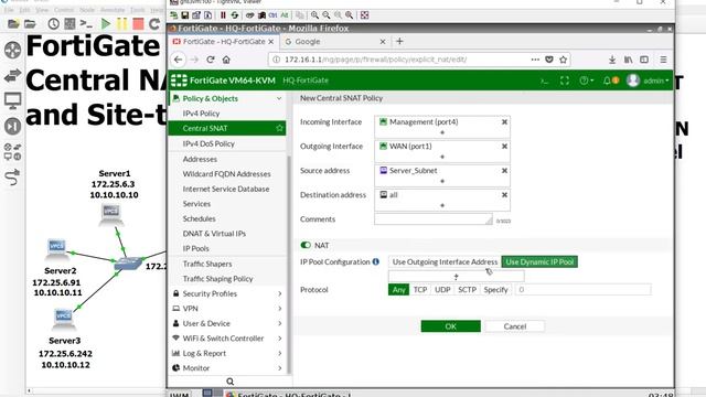2 Configuring Central NAT Source NAT rules смотреть онлайн