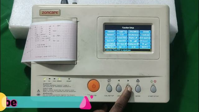 How To Setup Date & Time In ECG Machine. Zoncare ZQ-1203G. Time Medical 360